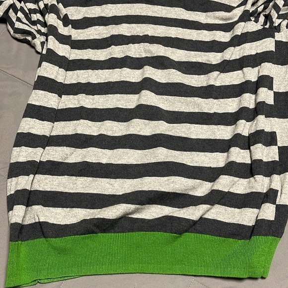 Boden London Gray Green Striped Long Sleeve Wool Blend Sweater Size XL - Picture 8 of 9